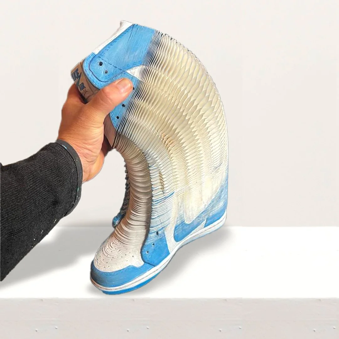 Blue Nike AJ1 Sneaker by Felix Semper — Ze Art Gallery